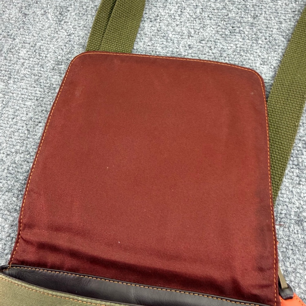 Mywalit Crossbody Bag Womens Olive Brown Orange Colorblock - Picture 11 of 16